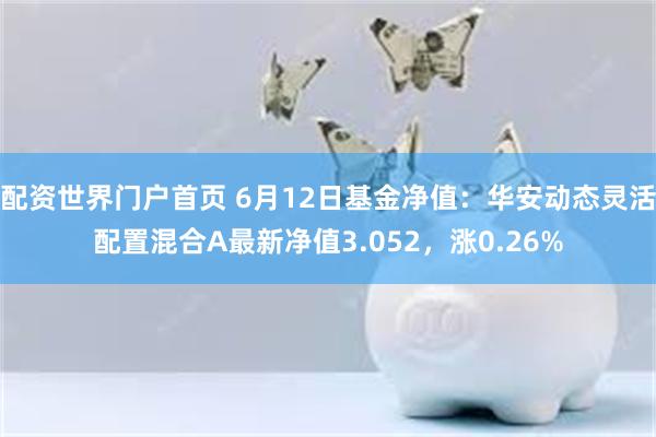 配资世界门户首页 6月12日基金净值：华安动态灵活配置混合A最新净值3.052，涨0.26%