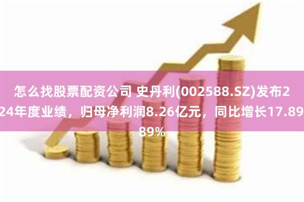怎么找股票配资公司 史丹利(002588.SZ)发布2024年度业绩，归母净利润8.26亿元，同比增长17.89%