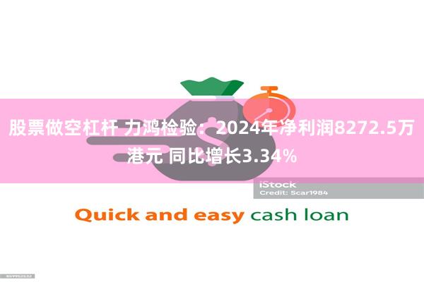 股票做空杠杆 力鸿检验：2024年净利润8272.5万港元 同比增长3.34%