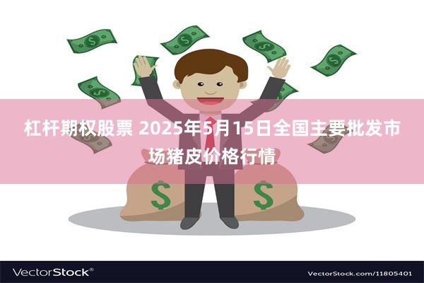 杠杆期权股票 2025年5月15日全国主要批发市场猪皮价格行情