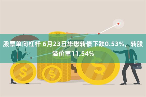 股票单向杠杆 6月23日华懋转债下跌0.53%，转股溢价率11.54%