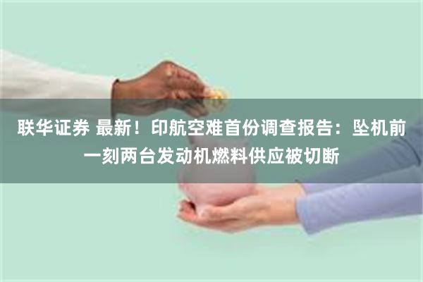 联华证券 最新！印航空难首份调查报告：坠机前一刻两台发动机燃料供应被切断